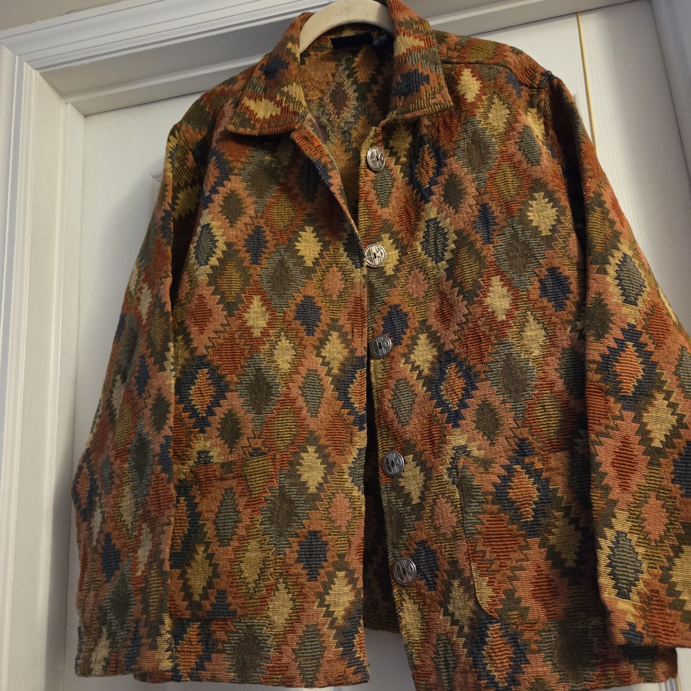 Jane Ashley Geometric Patterned Blazer - Multicolor